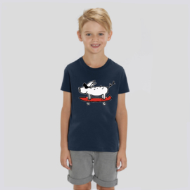 Skate Pig T-Shirt Kids - Navy
