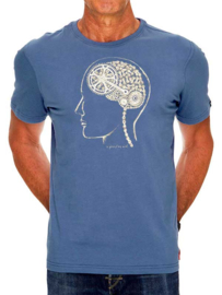 Bike Brain (Denim) T-Shirt - Cycology Gear