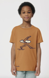 Skate Dude T-Shirt Kids - Fall Orange