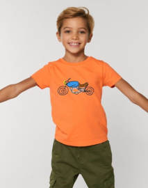 Moto T-Shirt Kids - Oranje