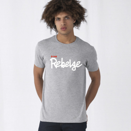 'Je suis Rebelge' T-Shirt - Grijs