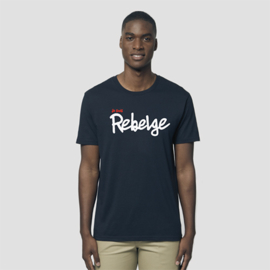 'Je suis Rebelge' T-Shirt - Navy