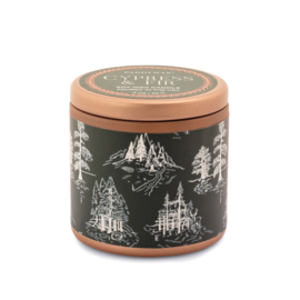 Candle in Copper Tin - Cypress Fir Holliday - Green