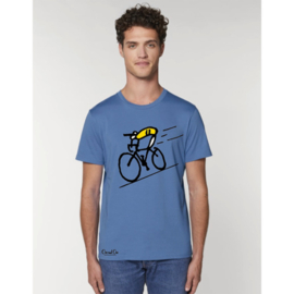 Cyclist T-Shirt - Bright Blue