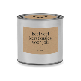 Christmas / Wishing candle in a tin / Lots of Christmas kisses for you