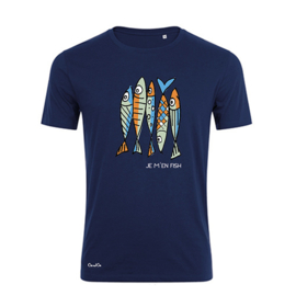 Je m'en Fish T-Shirt - Navy