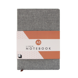 Linen Notebook A5 - Slate - SUCK UK