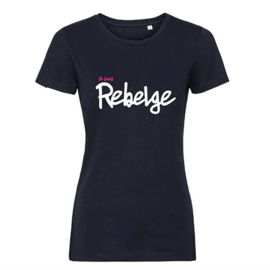 'Je suis Rebelge' T-Shirt Ladies - Navy