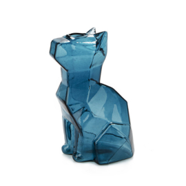 Vaas Sphinx Kat - 15cm - Blauw