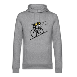 Sweatshirt met kap - Cyclist - Grijs
