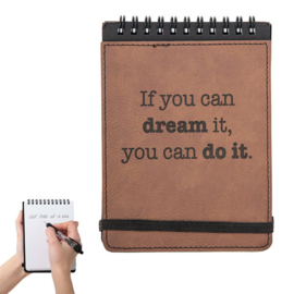 Quotes Notebook - Brown, Beige or Grey