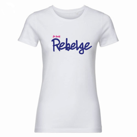 'Je suis Rebelge' T-Shirt Ladies - Wit