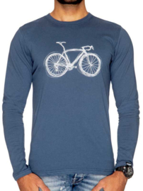 Just Bike (Denim) Long Sleeve T-Shirt - Cycology Gear
