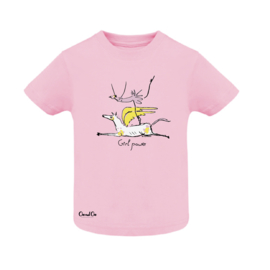 T-Shirt Baby - Girl Power - Pink