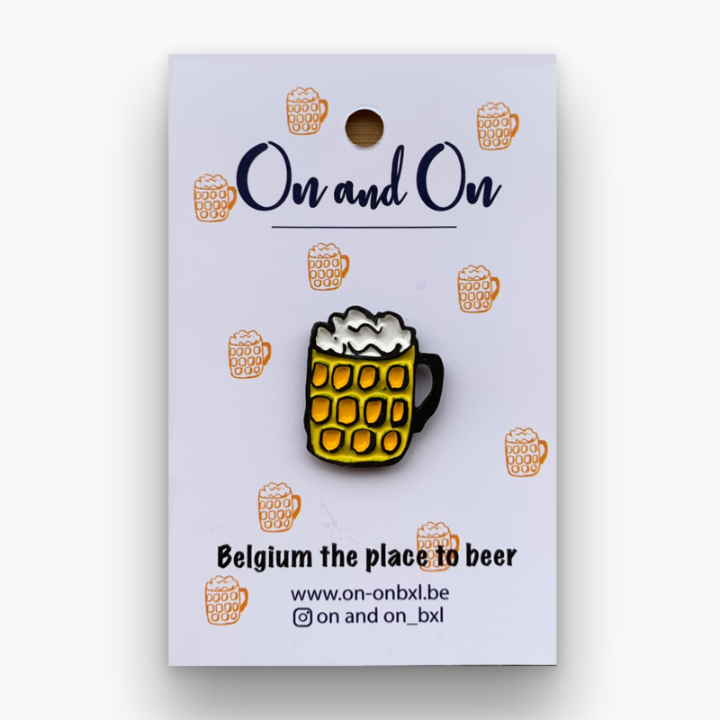 Pin Bier 'Belgium the place to beer'