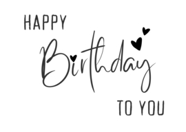 Happy birthday to you