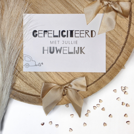 Gefeliciteerd met jullie huwelijk