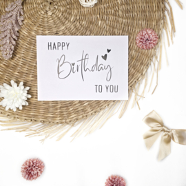 Happy birthday to you