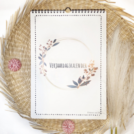 Verjaardagskalender floral