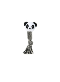 Touwspeelgoed met pluche panda hoofd 40cm