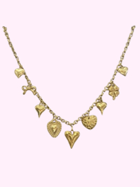 Bedelketting Lucky Hearts