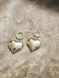 Oorringentjes met Love Hearts