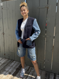 Upcycling Revolution Blazer Pink Hearts