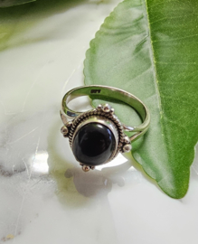Alvita Zilveren Ring met Black Onyx