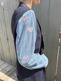 Upcycling Revolution Blazer Pink Hearts