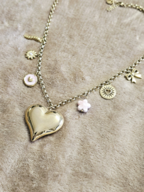 Bedelketting Big Pink Love