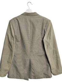 Revolution Recycle Blazer  Checkered Beige Maat M