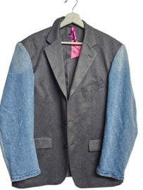 Revolution Recycle Blazer Denim Shine Maat L