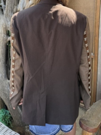 Upcycling Revolution Blazer Dark Brown Gigi