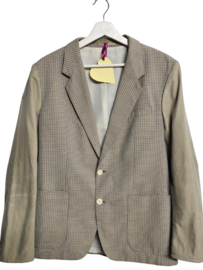 Revolution Recycle Blazer  Checkered Beige Maat M