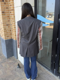 Upcycling Revolution Blazer Striped Bordeaux