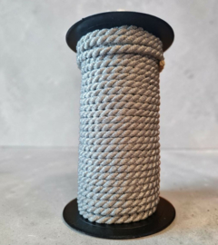 Decoratie koord Zilver/Zilver (189/5)Per meter