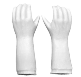 Gipsen mannen handen 7 cm