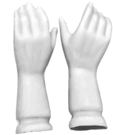 Gipsen vrouwen handen 6 cm