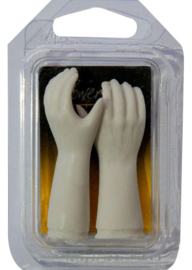 Gipsen mannen handen 7 cm
