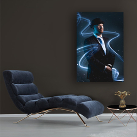 Dr. Peacock signed PVC canvas (BLUE)