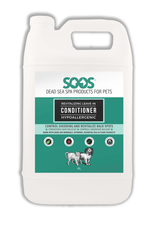 Soos Pets Revitalizing Leave-In Conditioner Hypoallergenic | 4 liter