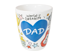 Blond Amsterdam mug Dad 3d heart