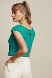 Shirley Top Ecovero Light - Aqua Green