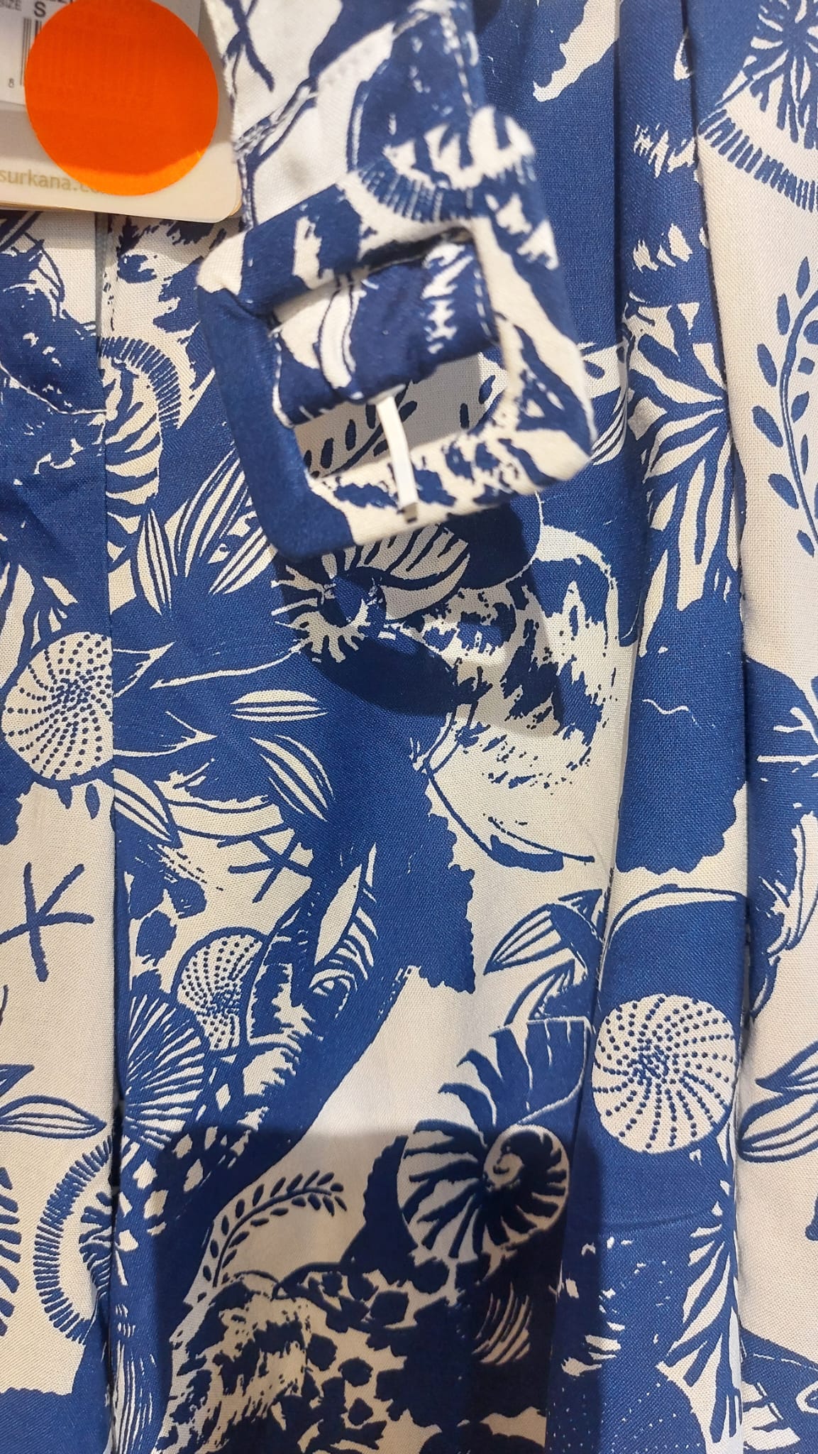 Surkana korte broek - blauw-wit - maat S - OUTLET