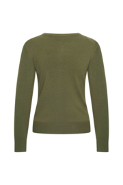 Vestje - Cardigan Round neck - Army - Zilch