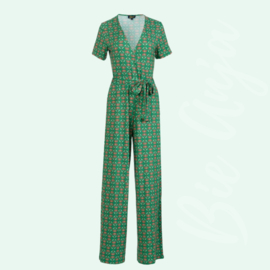 Diana Jumpsuit - Green Flower - LaLamour