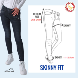 Spijkerbroek - Suzy Skinny Fit - Slip Blue Black