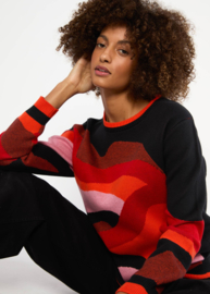 Trui - Knitted Jumper Cosy storyteller - autumn wave