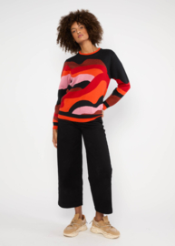 Trui - Knitted Jumper Cosy storyteller - autumn wave
