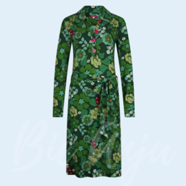 Dress Bobbie Autumn Garden Green - Tante Betsy jurk